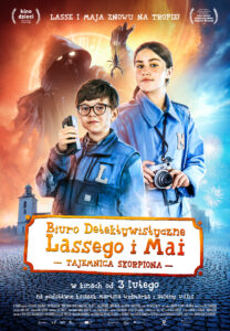 Plakat filmu "Biuro Detektywistyczne Lassego i Mai. Tajemnica Skorpiona"