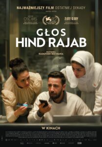 Plakat filmu "Głos Hind Rajab" po zmniejszeniu