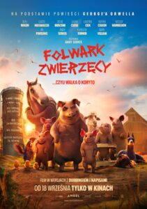 Plakat filmu "Folwark zwierzęcy"